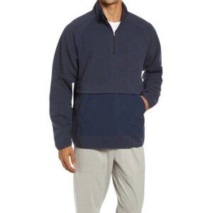 ZELLA BNWOT "Open Range" Half Zip Fleece Pullover Navy Blue Sweater Large New.